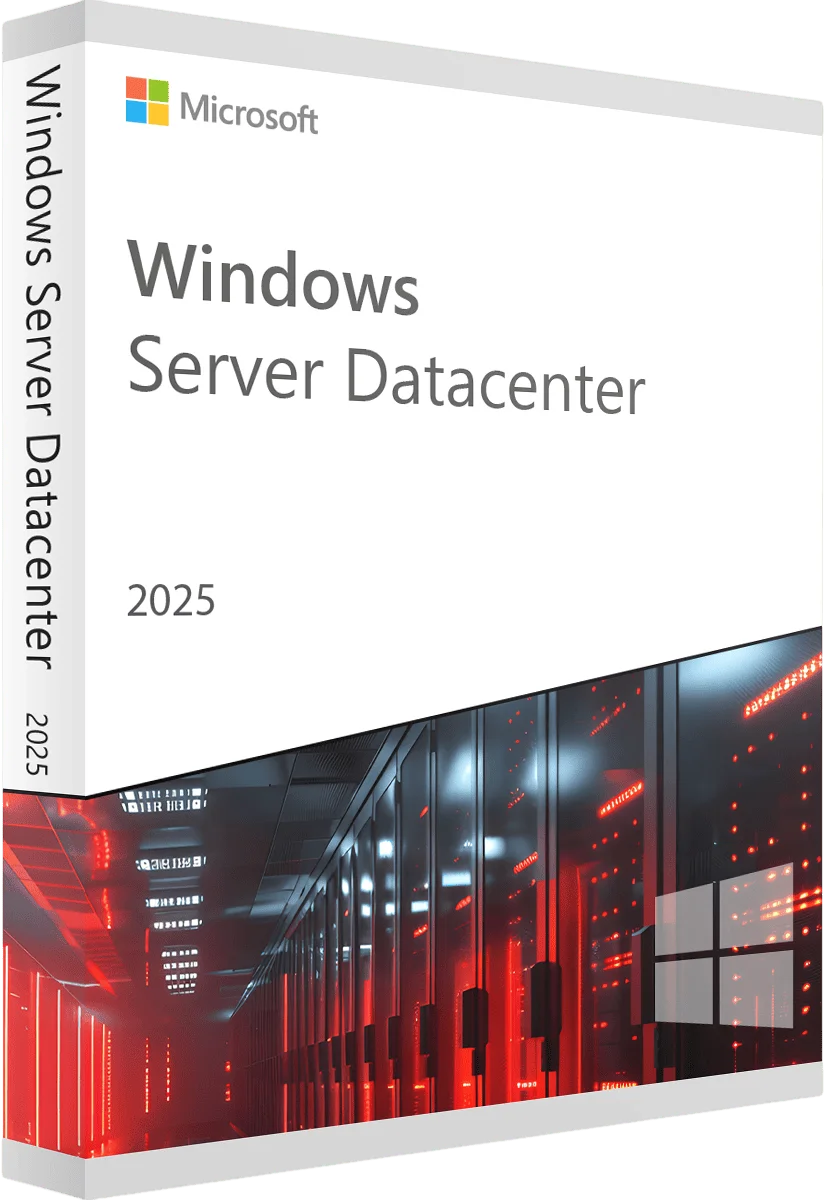 Windows Server 2025 Datacenter Key Boxshot