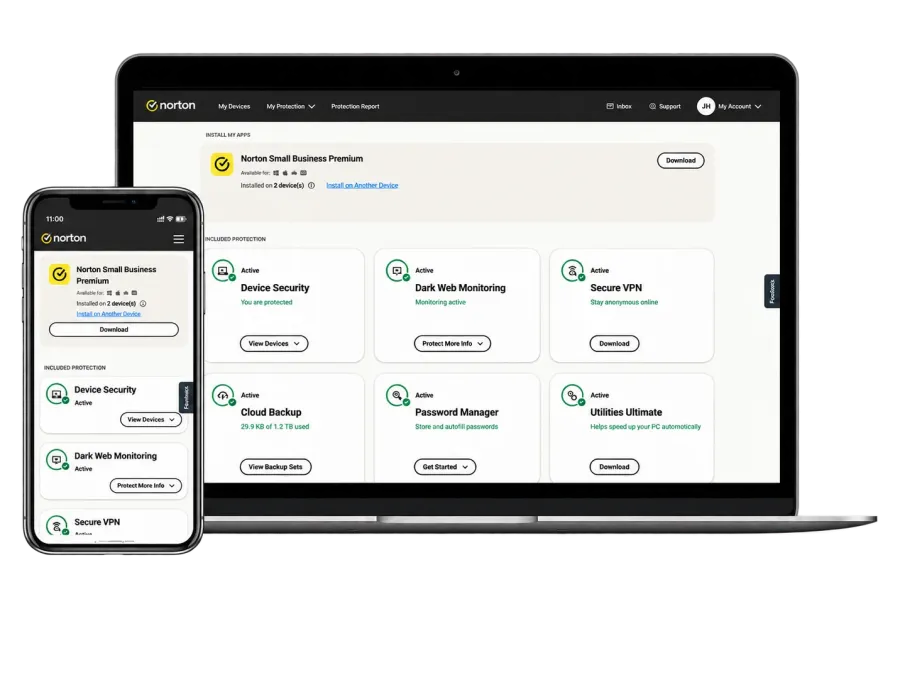Preview: Norton Small Business Bildschirmansicht 2
