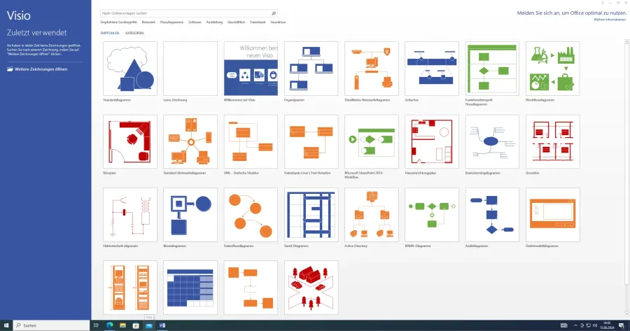 Preview: Visio 2021 Azure und AWS Diagramme