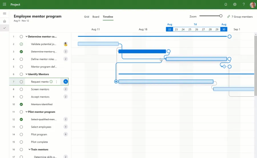 Preview: Microsoft Project 2021 Vollversion