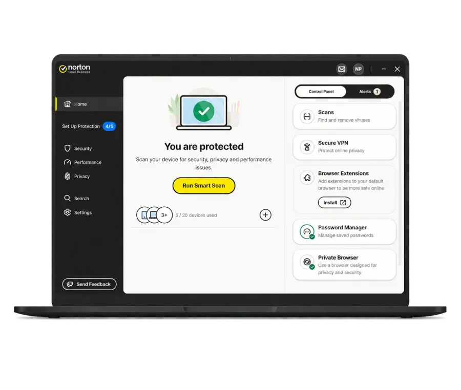 Norton Small Business Bildschirmansicht 4